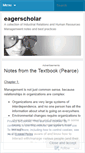 Mobile Screenshot of eagerscholar.wordpress.com