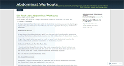 Desktop Screenshot of abdominalworkouts.wordpress.com