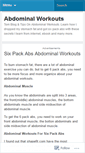 Mobile Screenshot of abdominalworkouts.wordpress.com