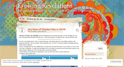Desktop Screenshot of evolvingrevelations.wordpress.com