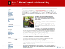 Tablet Screenshot of johncmutter.wordpress.com