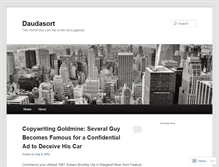 Tablet Screenshot of daudasort.wordpress.com