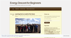 Desktop Screenshot of energydescentforbeginners.wordpress.com