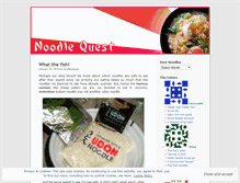 Tablet Screenshot of noodlequest.wordpress.com