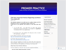 Tablet Screenshot of premierpractice.wordpress.com