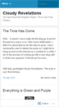 Mobile Screenshot of cloudyrevelations.wordpress.com