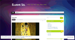 Desktop Screenshot of elusivesel.wordpress.com