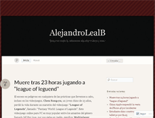Tablet Screenshot of alejandrolealb.wordpress.com