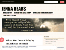 Tablet Screenshot of jennabears.wordpress.com
