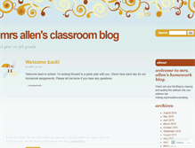 Tablet Screenshot of mrsallensroom.wordpress.com