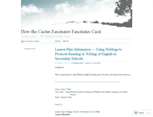 Tablet Screenshot of cactusfascinator.wordpress.com