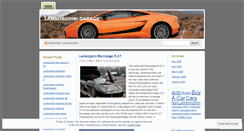 Desktop Screenshot of lamborghinigarage.wordpress.com