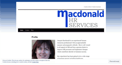 Desktop Screenshot of macdonaldhr.wordpress.com