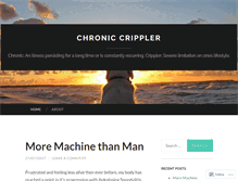 Tablet Screenshot of chroniccrippler.wordpress.com