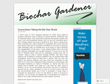 Tablet Screenshot of biochargardener.wordpress.com