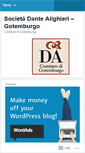 Mobile Screenshot of dantealighierigoteborg.wordpress.com