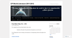 Desktop Screenshot of cpworldlithock2011.wordpress.com