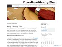 Tablet Screenshot of comedinewithcathy.wordpress.com