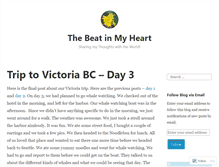 Tablet Screenshot of beatinmyheart.wordpress.com