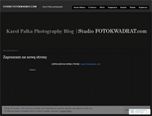 Tablet Screenshot of fotokwadrat.wordpress.com