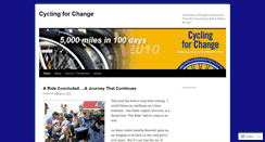 Desktop Screenshot of cyclingforchange.wordpress.com