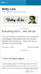 Mobile Screenshot of bettylies.wordpress.com