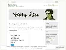 Tablet Screenshot of bettylies.wordpress.com