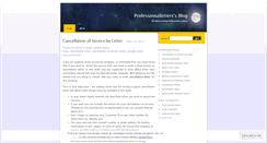 Desktop Screenshot of professionalletters.wordpress.com