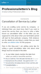 Mobile Screenshot of professionalletters.wordpress.com