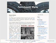 Tablet Screenshot of faithbasedworks.wordpress.com