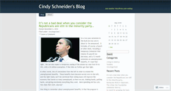 Desktop Screenshot of cindyschneider.wordpress.com