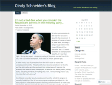 Tablet Screenshot of cindyschneider.wordpress.com