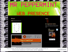 Tablet Screenshot of mrpeppermint.wordpress.com