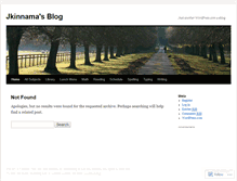Tablet Screenshot of jkinnama.wordpress.com