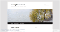 Desktop Screenshot of hearingfromheaven.wordpress.com