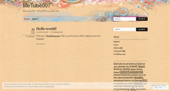 Desktop Screenshot of metube007.wordpress.com