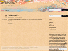 Tablet Screenshot of metube007.wordpress.com