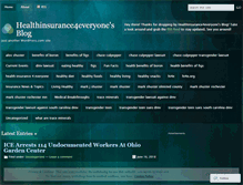 Tablet Screenshot of healthinsurance4everyone.wordpress.com
