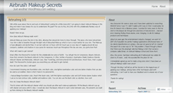 Desktop Screenshot of airbrushmakeupsecrets.wordpress.com