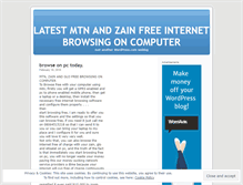 Tablet Screenshot of mtnfreeinternetbrowsing.wordpress.com