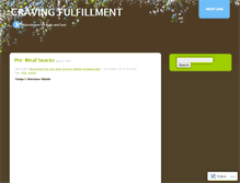 Tablet Screenshot of cravingfulfillment.wordpress.com