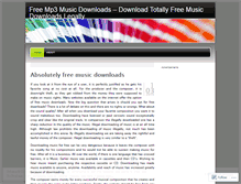 Tablet Screenshot of freemp3musicdownloadsites.wordpress.com
