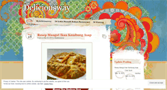 Desktop Screenshot of mydeliciousway.wordpress.com