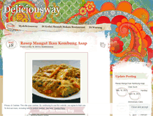 Tablet Screenshot of mydeliciousway.wordpress.com