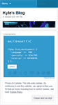 Mobile Screenshot of kylechu.wordpress.com