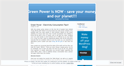 Desktop Screenshot of greenpowerreview.wordpress.com
