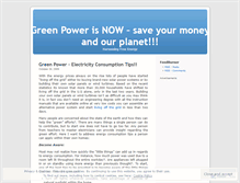 Tablet Screenshot of greenpowerreview.wordpress.com