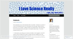 Desktop Screenshot of ilovesciencereally.wordpress.com