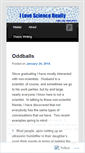 Mobile Screenshot of ilovesciencereally.wordpress.com