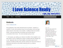 Tablet Screenshot of ilovesciencereally.wordpress.com